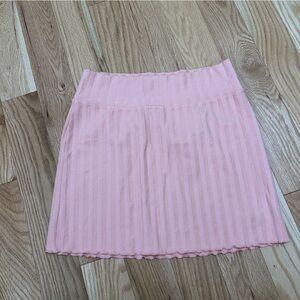 Aerie OFFLINE ribbed mini skirt - size Med - peachy coral colour